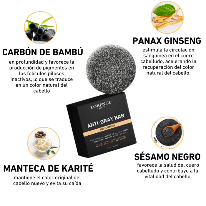Lorenge — Champú en Barra Anticanas —  LLEVA 3 Y PAGA 2 (Promoción)